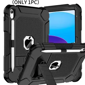iPad Heavy-Duty Shockproof Case, Multiple Colors Available, with Stand and Pen Holder, Durable Protection for iPad, Tablet Accessories