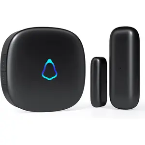 Door Chime, Door Open Contact Sensor Alarm with 500 FT, 58 Chimes and 5 Volume for Business/Store/Home/Office When Entering, 1 Transmitter + 1 Plug-in Receiver