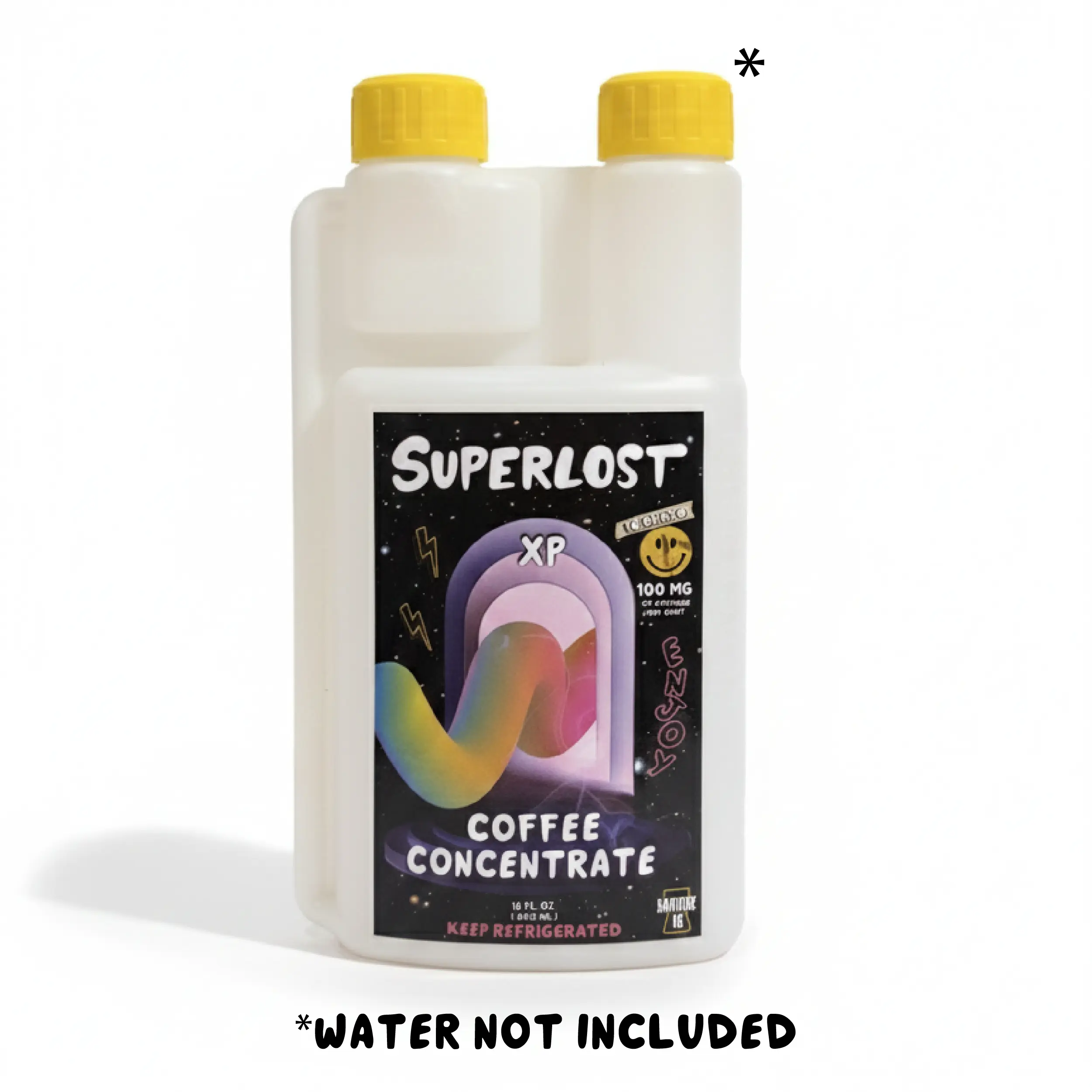 Instant Coffee Concentrate Squeeze Bottle Superlost - 16 Servings - 100 mg per 1 oz Shot - Freeze Dried Cold Brew - No Machines Needed - 30 Grams of specialty instant per Bottle