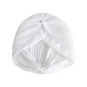 Unisex Cotton Traditional Headwear, Santería Turbante for Iyawos - Spiritual Initiation and Protection, White Hair Accessory