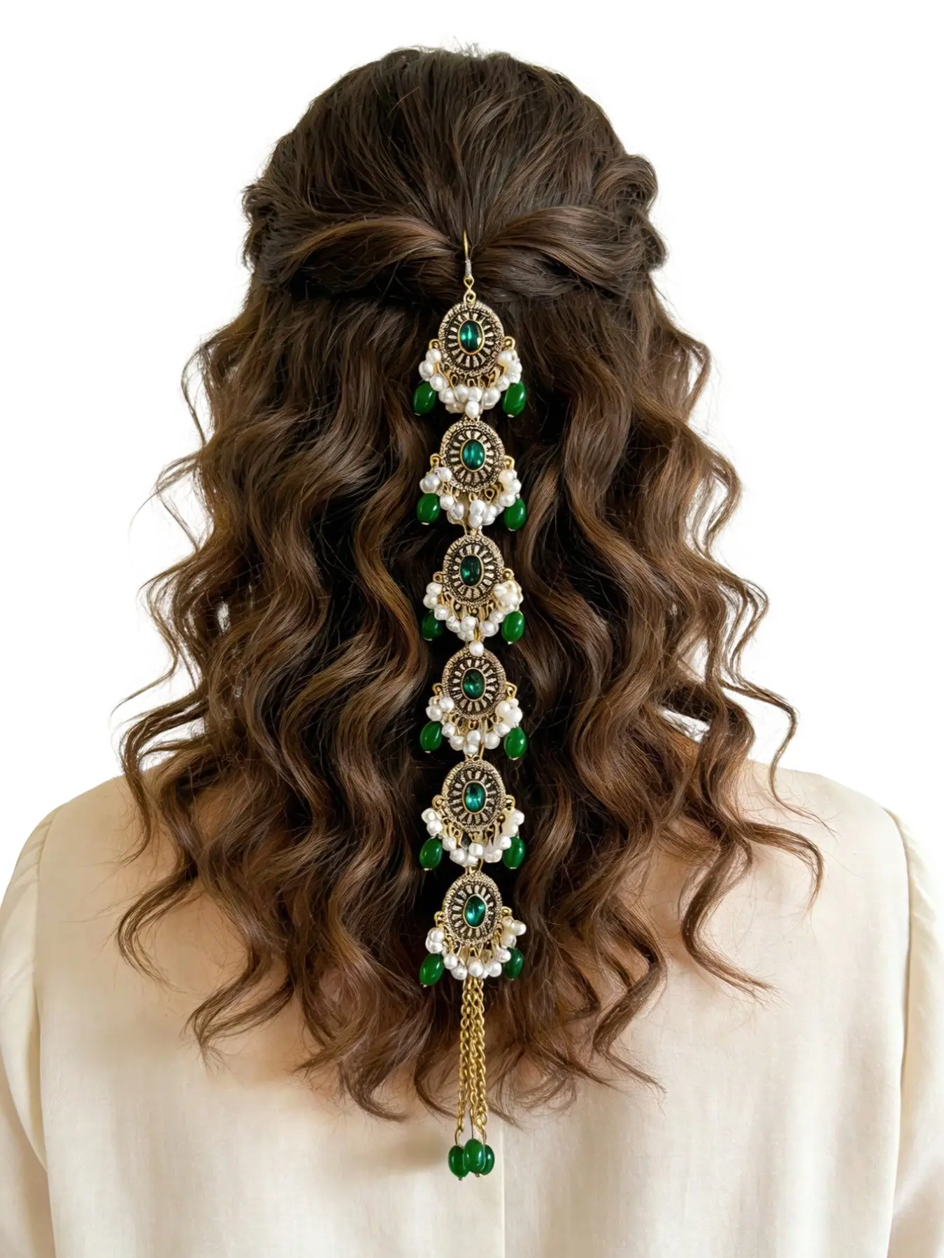 Tassel Rhinestone Hair Accessory, Middle Eastern Style Headpiece, Wedding and Festival Decoration, Elegant Hair Ornament, Bridal Accessory, Wedding Hair Accessories