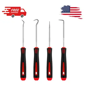4 Pcs Pick and Hook Set Precision Automotive Mechanic Picks Tools Set