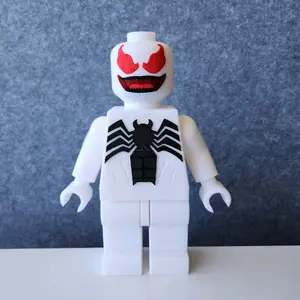 3D Printed Anti-Venom Colored Big Bricks Art Piece - 8 inch