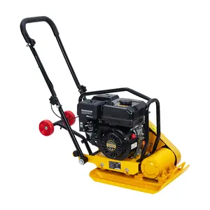 Versatile Plate Compactor with Jumping Jack Tamper 7HP 212cc Gas, 4200 Lbs Force, 5600 VPM, 22.1x15.9in Carbon Steel Plate & Wheels for Asphalt, Soil & Landscaping