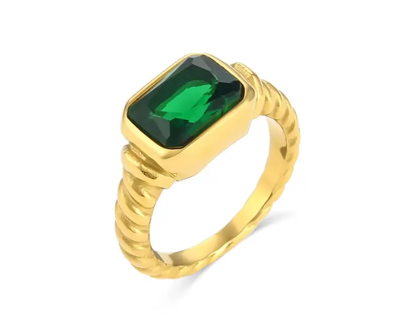 Diamond Zircon Ring
