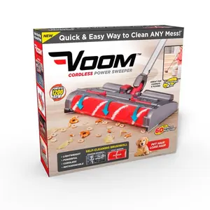 212 MAIN Voom 6081478 Cordless Vacuum Cleaner, Lightweight Bagless Rechargeable Swiveling Sweeper with No Filter