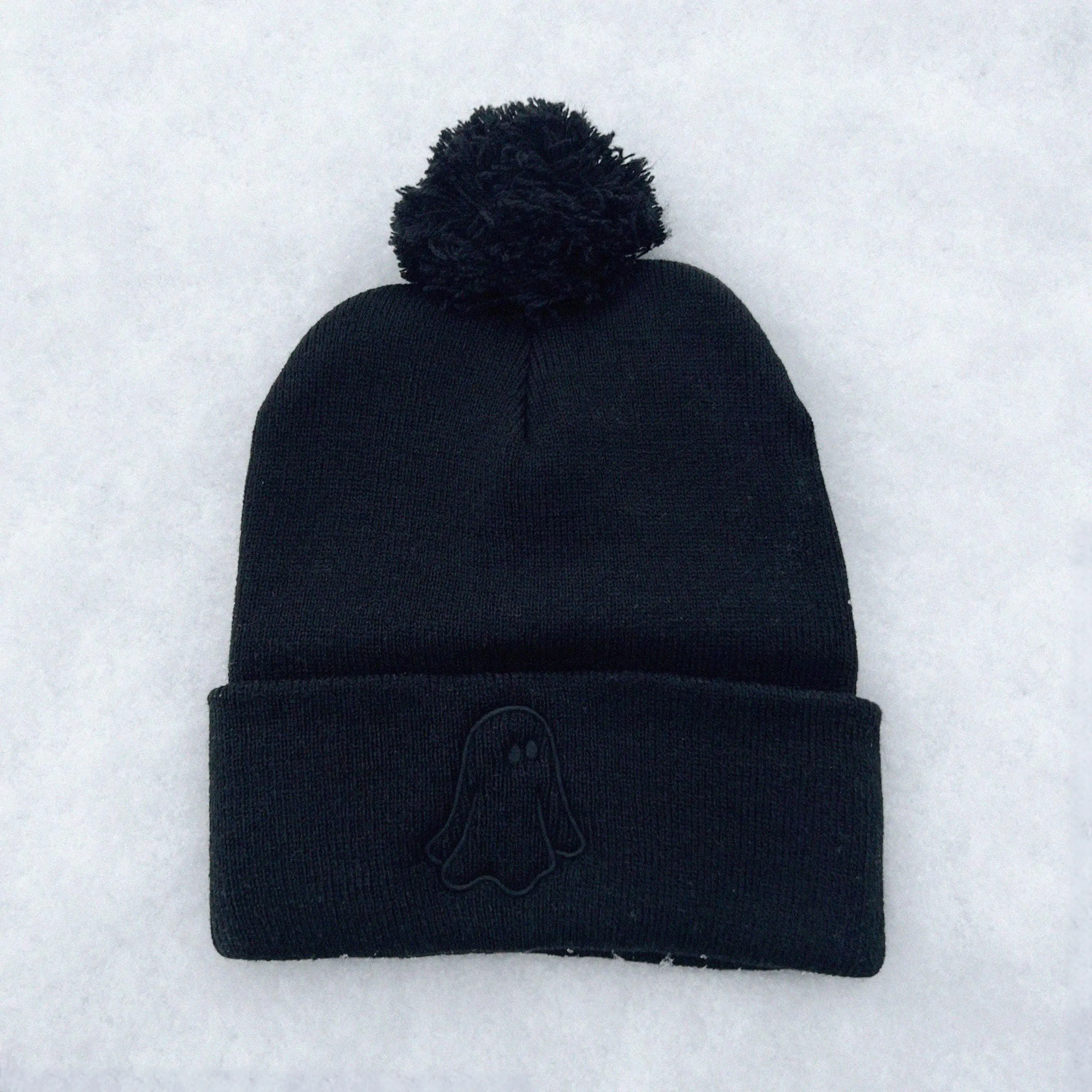Ghost Pom Pom Beanie
