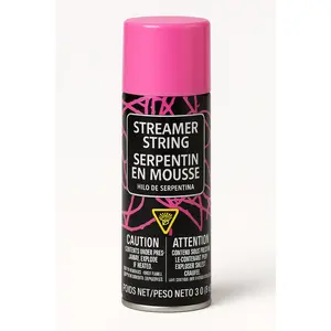 Bright Pink Streamer String Spray - 3 oz