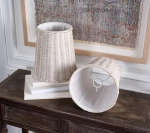 Set of 2 Wicker Lamp Shades by Valerie