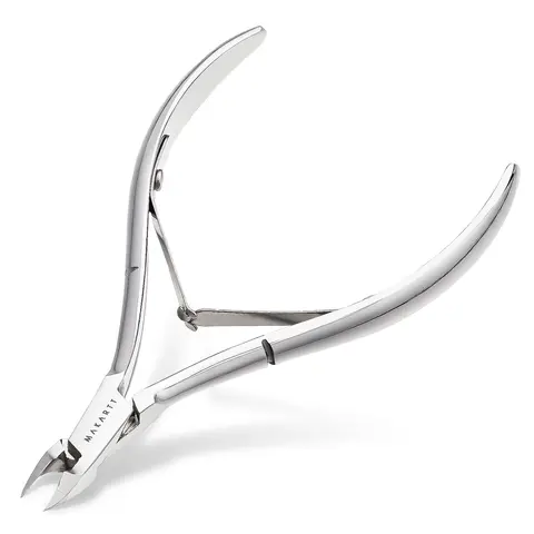 Makartt Stainless Steel Full Jaw Cuticle Nipper - 4.2 inches, Extremely Sharp Eagle Jaws, Double Spring, Wipeable Blades, Nail Art Tools for Adults, Beauty Salons, Home Manicure, Best Gift (Silver, 1 Piece)