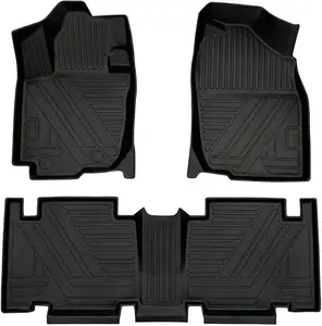 RAV4 Floor Mats Compatible with Toyota RAV-4 2007-2012，All Weather Protection Waterproof Durable Anti-Slip Odorless Custom-fit TPE Floor Liner Front and Rear Row Set