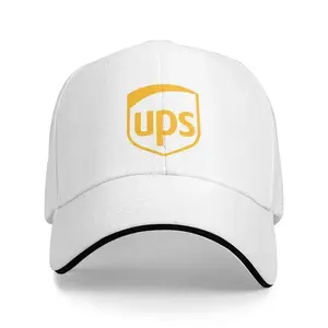 Unisex Acrylic Print Trucker Baseball Cap - UPS & U.S. Postal Themed, Petal-Updated Casual Headwear with Breathable Liner, Novelty Cap, Baseball Graphic Hat, Cool Graphic Hat, Novelty Cap Hats, Baseball Graphic Hats