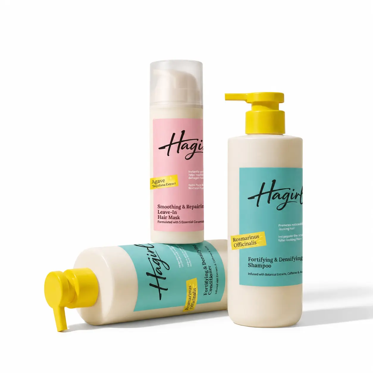 Hagirl Haircare Routine Set - Lightweight Leave-In Conditioner Cream, Frizz-Control Treatment for Dry Hair Hagirl Haircare Routine Set - Lightweight Leave-In Conditioner Cream, Frizz-Control Treatment for Dry Hair