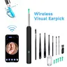 Earwax Cleaning Kit - 8-Piece Ear Kit, Personal Care Gadgets, Portable Slim Type-C Rechargeable Earwax Remover, Waterproof HD Camera Digital Endoscope, 360° Wide Angle Deep Ear Reach, Wi-Fi, Safe for iPhone & Android, Selfcare Birthday Gift
