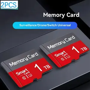 2-Pack × 1TB Memory, storage card, SD card, flash memory, Micro SD card, TF/SD tablet computer, camera, mobile phone, with adapter, car PC and mobile headphones, speaker, monitoring system