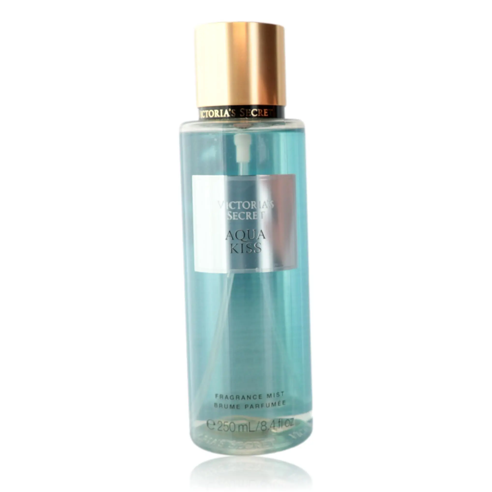 Victoria's Secret Aqua Kiss Aquatic Liquid Fragrance Mist for Women, with Rain-Kissed Freesia and Daisy Notes, 250 ml/8.4 fl oz Body Spray