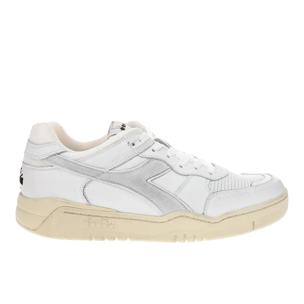 diadora Mens B.560 Used Lace Up Sneakers Shoes Casual - White