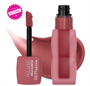 Super Stay Teddy Tint, 12HR Wear, Lightweight, Long Lasting and Smudge Proof Soft Matte Lipstick, Maybelline New York Super Stay Teddy Tint, 12HR Wear, Lightweight, Long Lasting and Smudge Proof Soft Matte Lipstick, Maybelline New York