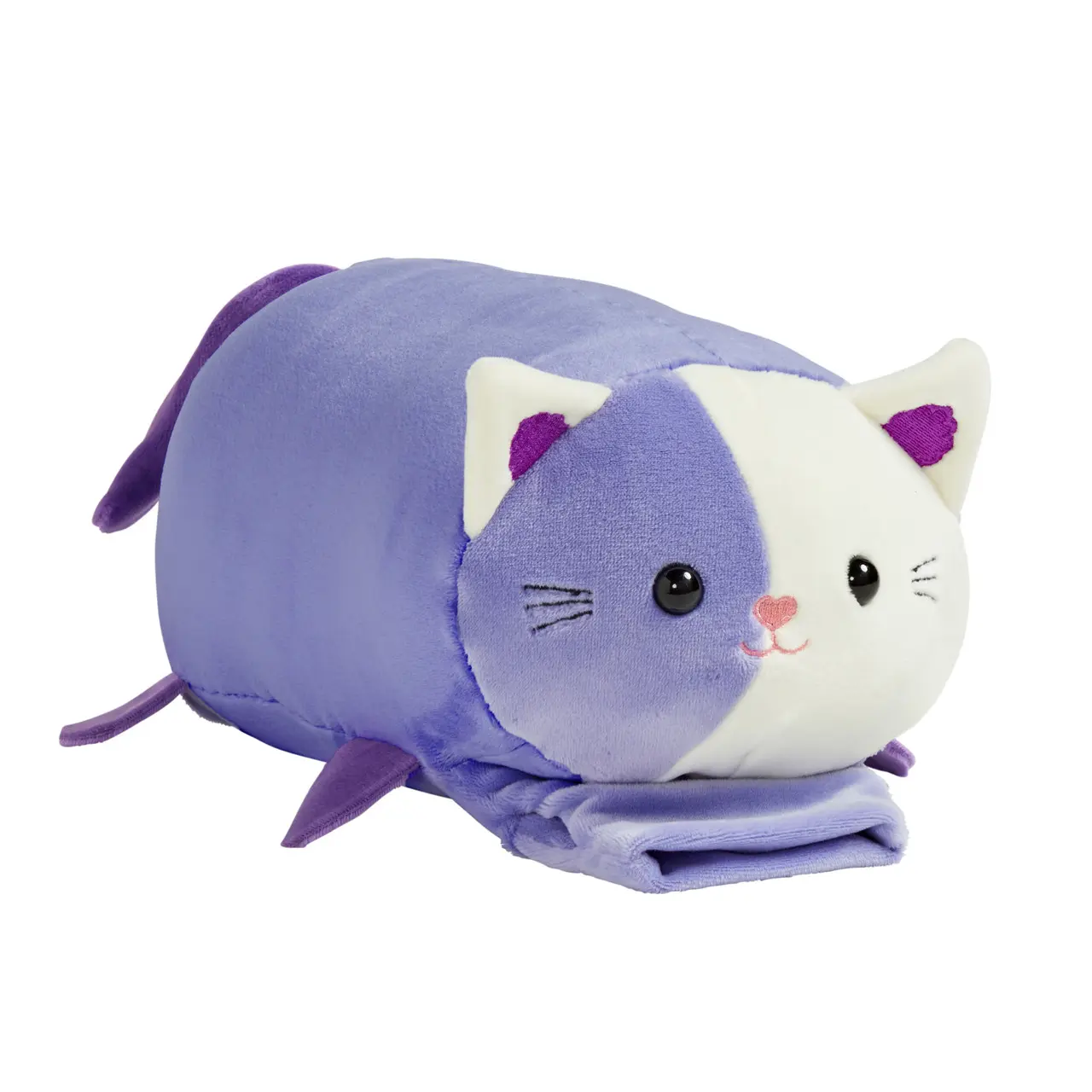 Playful Grey Kitty Buddy on the Go Plush