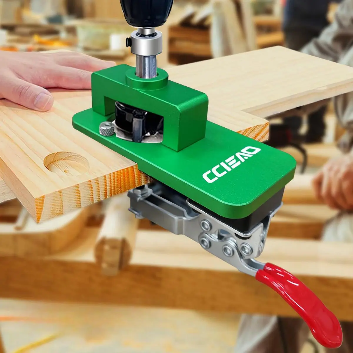 Metal Concealed Quick Clip Hinge Fixture, 35mm Cabinet Door Hinge, Aluminum Alloy, Woodworking Door Cabinet Hinge Installation Tool, Quick Release Clamp, Hardware, Home