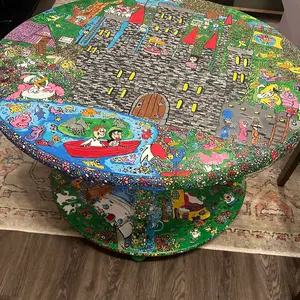 Hand painted coffee table