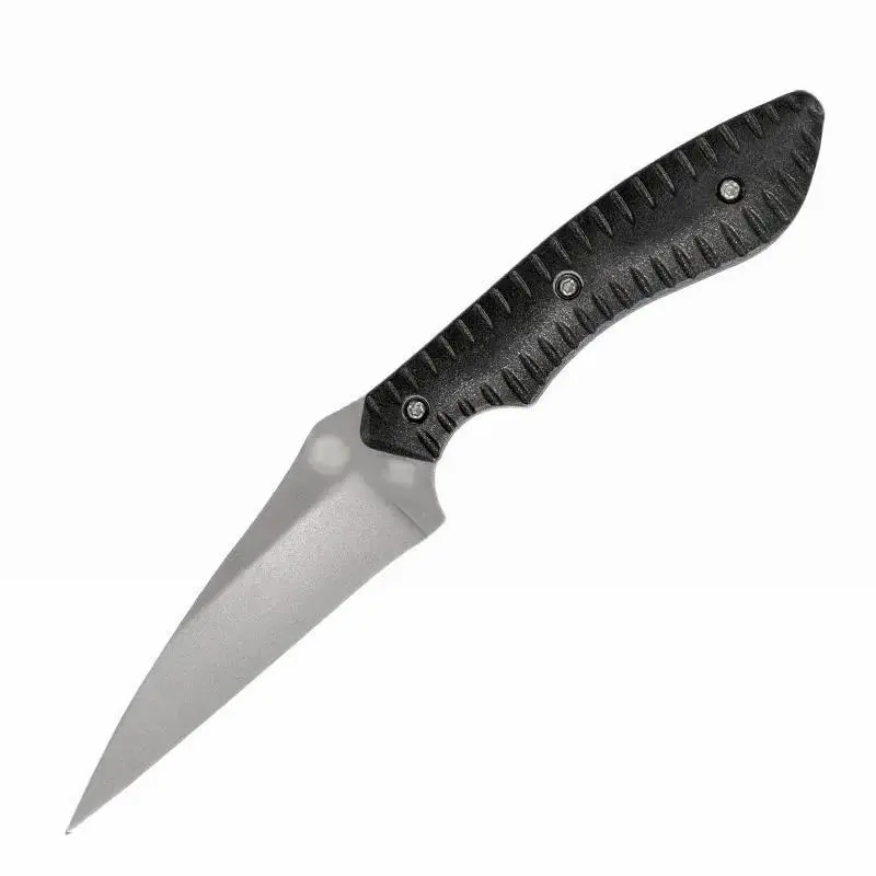 Kitchen Knives Set with Thick Leather Anti-Slip Grip, Straight Blade, Bag-Ready Carry, Durable Multipurpose Outdoor & Kitchen Fruit Cutting Tool