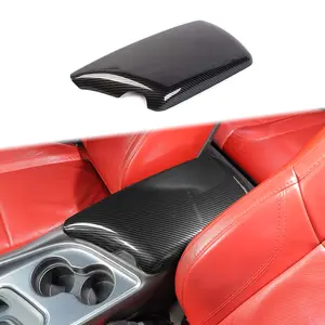 Car Interior Decoration Center Console Armrest Box Panel Cover Trim for 2015+ Dodge Challenger, Automotive Car Interior Accessory