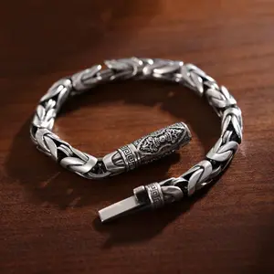 Vintage Punk Style Bracelet 2025 TK US Mall Edgy Retro Details Bold Metal Accents Durable Alloy Construction Perfect for Party Daily Outfits Youngster Fashion Essential Metallic Finish
