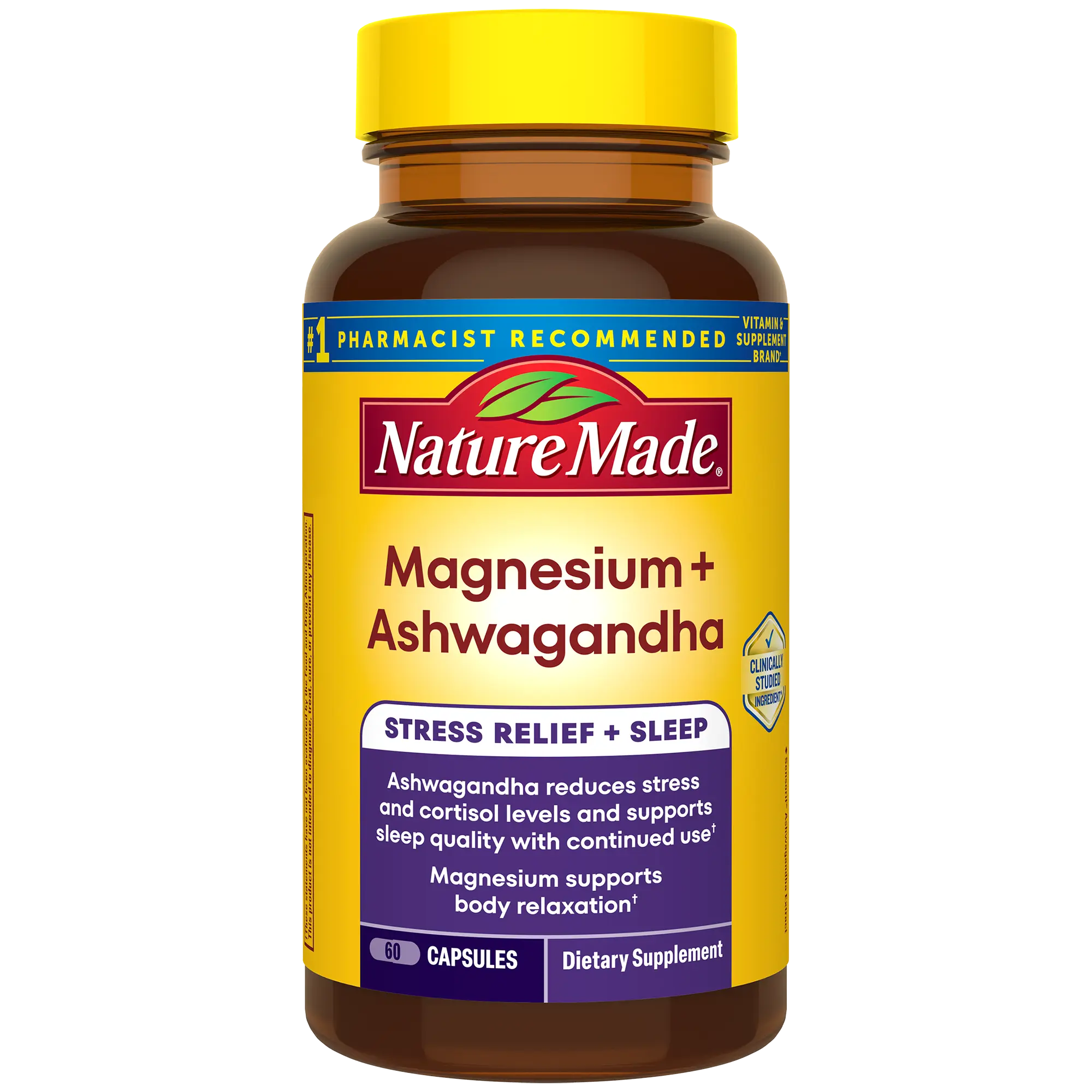 Magnesium 300 mg + Ashwagandha 125 mg Capsules