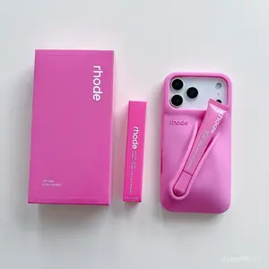 RHODE Minimalist Phone Case with Lip Treatment Slot for iPhone 11–17 Pro Max – Fashionable & Functiona