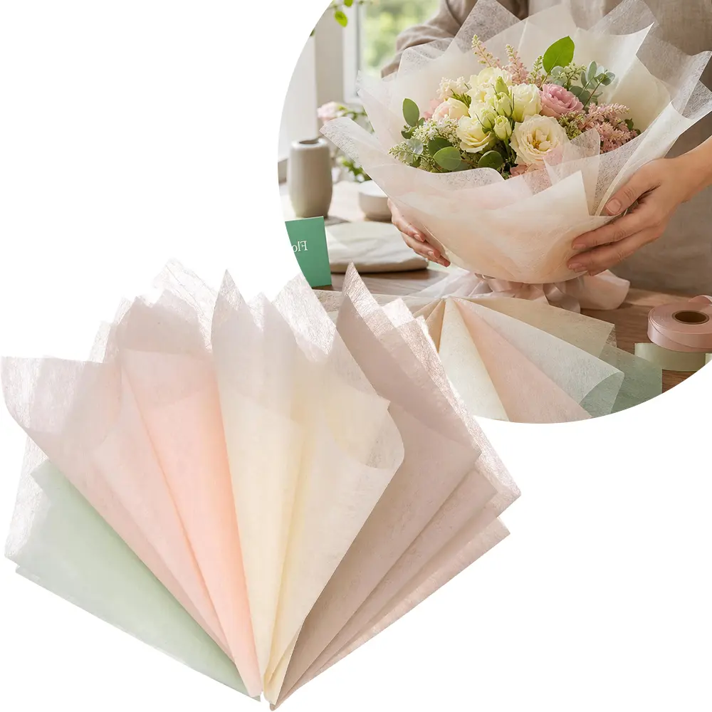 152-Piece Cotton Bundle Packaging Paper, 11.8x11.8in Cotton Lining Paper for Floral Arrangement, Wedding Bouquet, Gift Wrapping, Ideal for Floral Artists, DIY Handicraft Enthusiasts, Cotton Paper