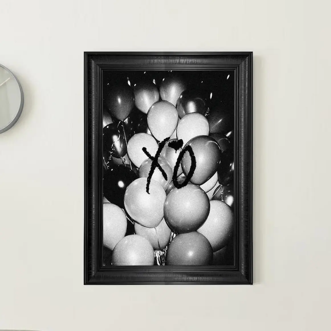 House Of Balloons Vintage Framed Print, Black And White Poster, Retro Music Art, Music Icon Decor, Limited Edition Wall Art Chill Vibe Poster Print