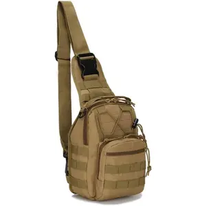 Small tactical shoulder backpack, messenger bag for men and women, Molle, EDC, military waterproof, perfect for camping, hunting, climbing, fishing, hiking, outdoor fun accessories, holiday gifts
