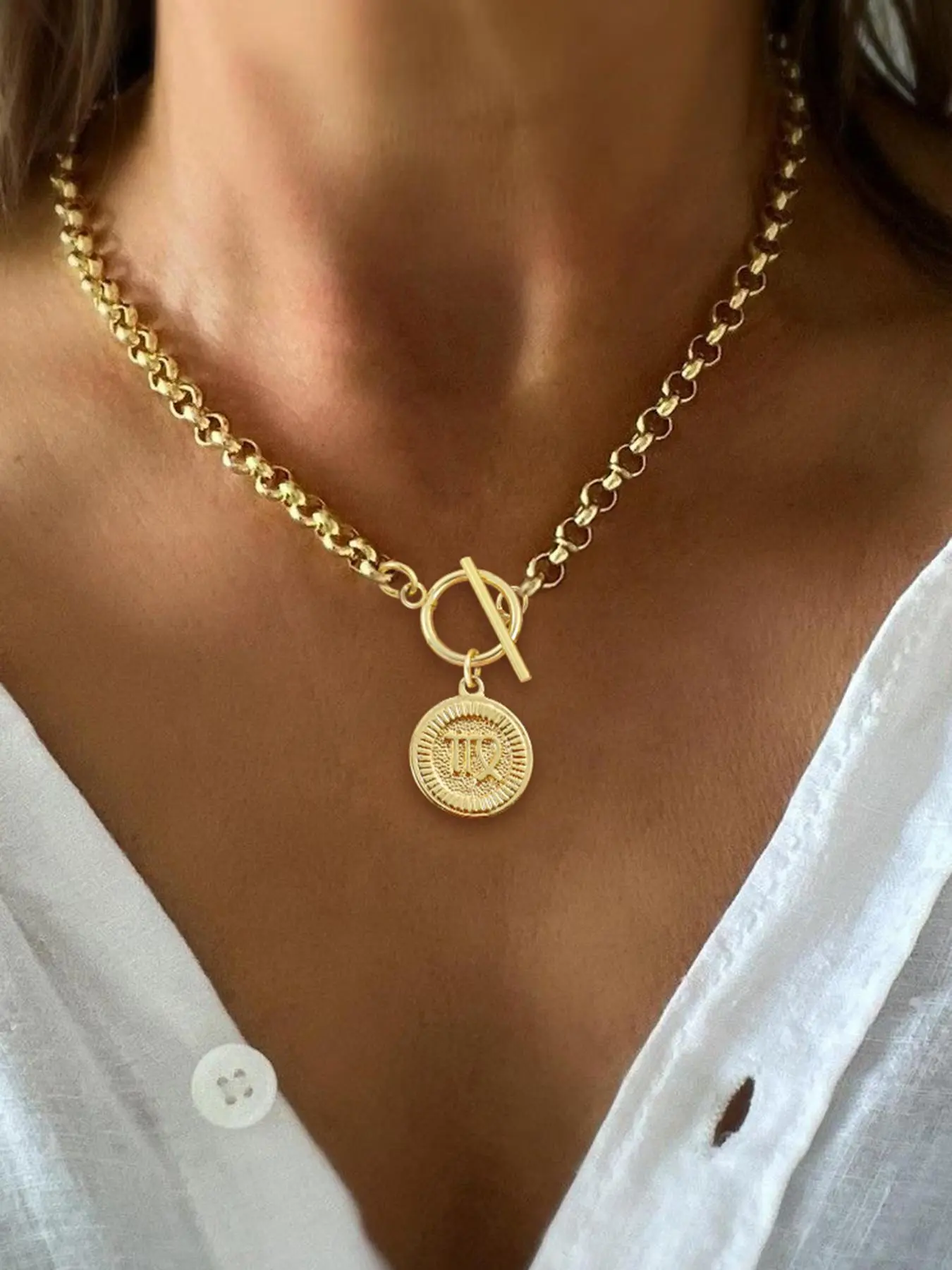 Constellation Design Pendant Necklace for Women, Constellation Charm Necklace, Stainless Steel Jewelry for Party, Daily Decor, Trendy All-match & Exquisite Chain Jewelry for Birthday Gift, Fashionable Jewelry, Charms Necklace