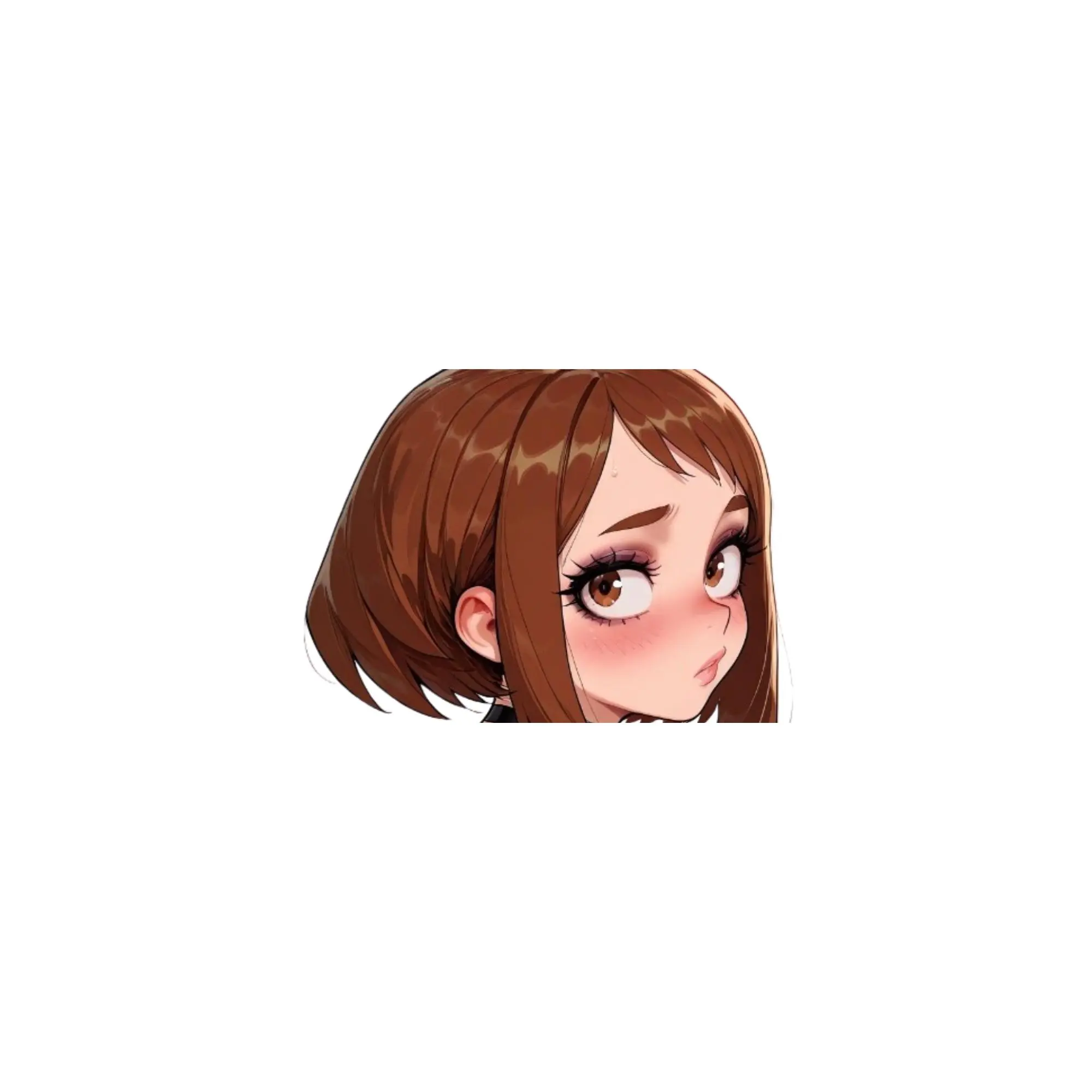 ochaco sticker, anime sticker, full stickers, laptop sticker, car sticker, r34