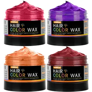 Temporary Hair Color Wax for Men, Women & Kids - Blue, Purple, Pink & Green, Daily Party & DIY Cosplay Use, Washable Hair Chalk ,Gentle Plant Trendy