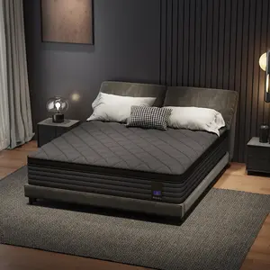 10/12/14 Inch Twin/Full/Queen/King Memory Sponge Mattress, with Independent Bag Spring, Medium Hardness, Cotton Knit Comfortable Shock Isolation, Gift for Children and Parents, Halloween, Christmas