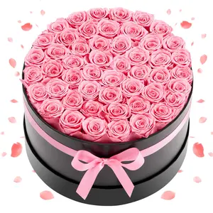 Fathersdaygift VEVOR Forever Flowers, 50 Preserved Roses in a Box, Eternal Flowers Immortal Bouquet Birthday Present for Delivery Prime Women Her Wife Mothers, Anniversary, Valentine's Day, Christmas, Sweet Pinkdealsforyoudays