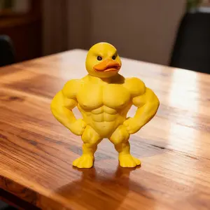 Muscle Duck Figurine Hilarious Gym Lover Desk Buddy & Home Decor Famous Buff Duck for Home Office or Gym Workspace gift  me new desk ornament mini  gifts