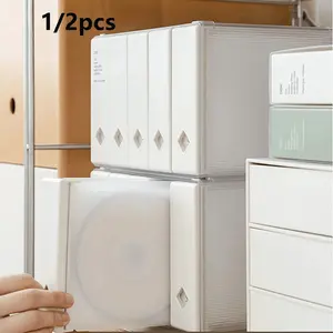 1/2pc Premium CD Storage Box, Innovative Design for Office, Gaming, Car Use, Space-Saving CD Organizer, Essential Digital Bag, Waterproof Lightweight