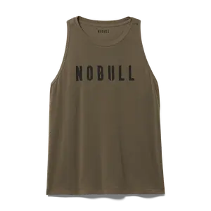 NOBULL Women's  High-Neck Tank in Dark Fallen Rock