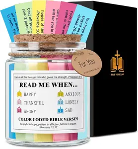 Inspirational Bible Verses: Finding Strengthand Hope for Every Emotion and Situation ChristianGifts for Women, Graduation gift, Bible Verses in aJar, Prayer Hope Jar Bible Verse christmas ornament