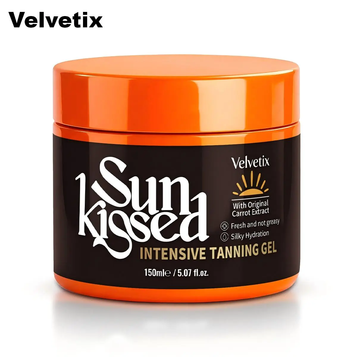 Velvetix Tanning Gel | Hydrating Body Gel for a Sun-Kissed Glow | Lightweight, Water-Resistant Formula | 5.07 Oz#Summervibes