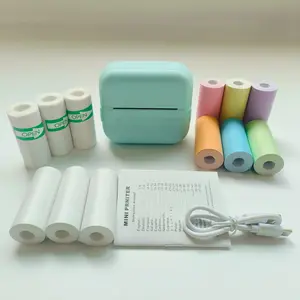 Wireless Mini Printer Kit Portable Thermal Label Maker, 203dpi, Ideal for Notes Journals DIY Crafts, USB Battery Powered, Perfect Gift Set