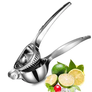 Stainless Steel Fruit Lemon Squeezer - Heavy-Duty Manual Citrus Press for Oranges, Limes, Professional-Grade Kitchen & Bar Juicer