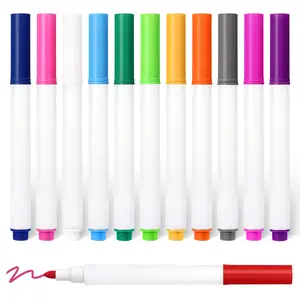 12 Pcs Neon Dry Erase Markers 4.1 Inch Color Marker Pens for LED Note Board Writing Boards Light-Up Acrylic Message Boards High-Quality Plastic Casings Smooth Writing Easy to Clean