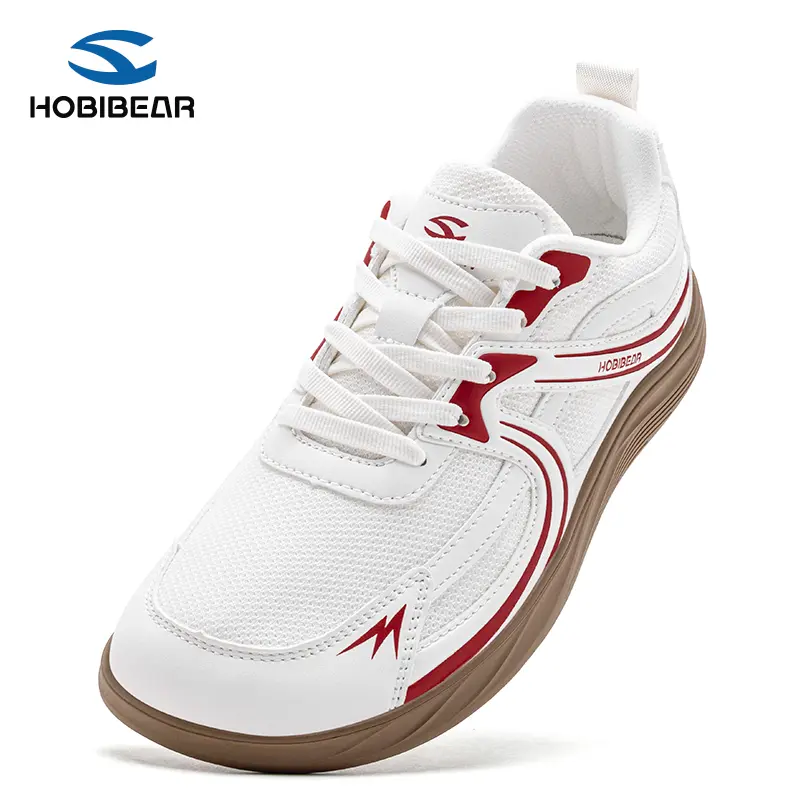 HOBIBEAR Women's Casual Lace-Up Barefoot Sneakers - Wide Toe Box, Lightweight, Rubber Sole, Mesh Fabric Athletic Outdoor Shoes, Athletic Casual, Laces Casual Trainers tiktokshopbacktoschool,back to school,back to school haul