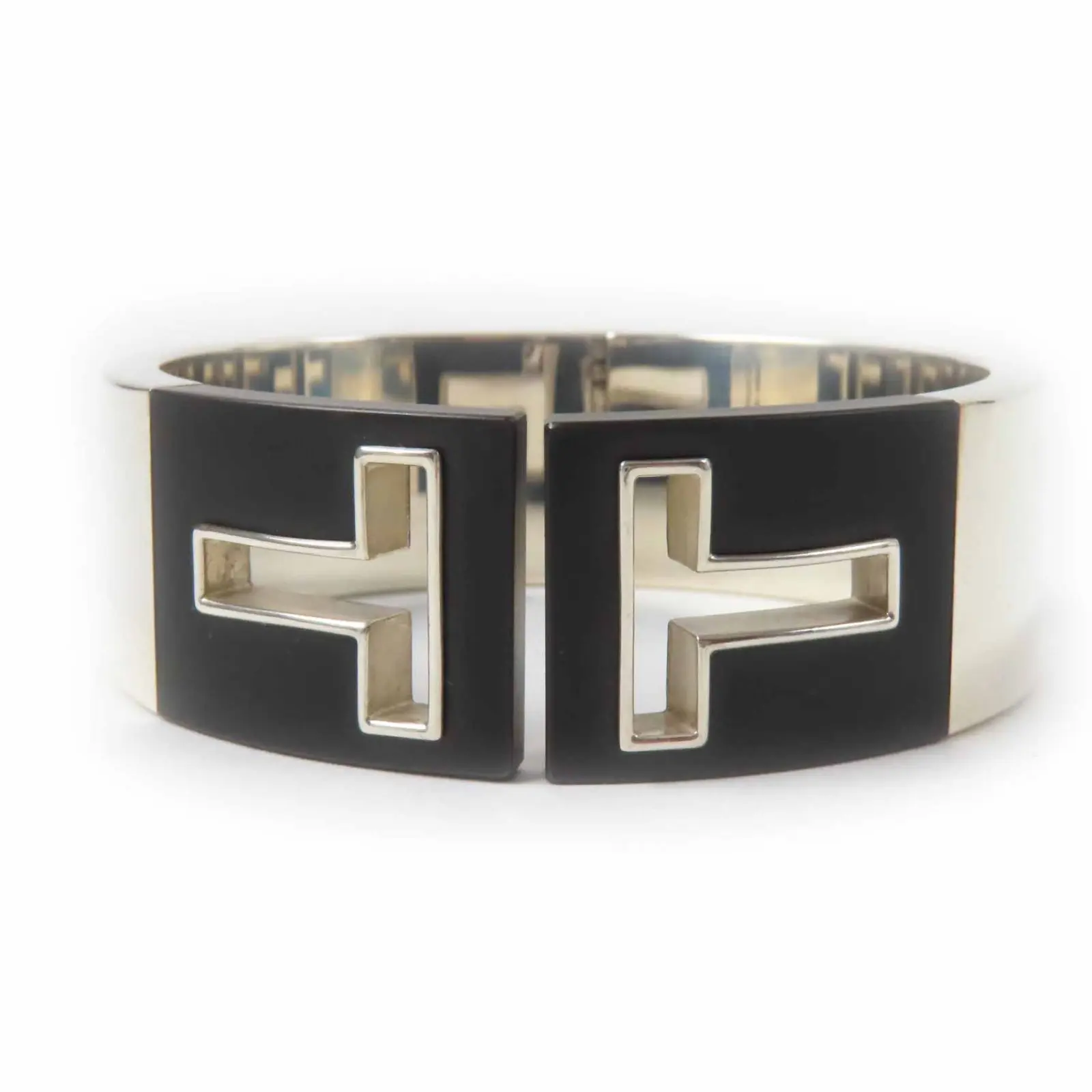 Pre-owned Tiffany & Co. Sterling Silver 925 (Ag925) Small Leather Goods T cut out Bangle AG925 Bangle
