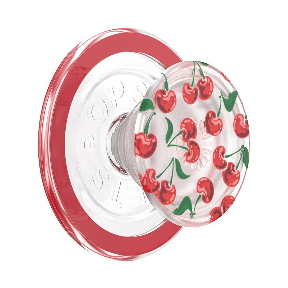 PopSockets Magnetic Phone Grip with MagSafe Magnetic Adapter Ring Included - Cherry Red