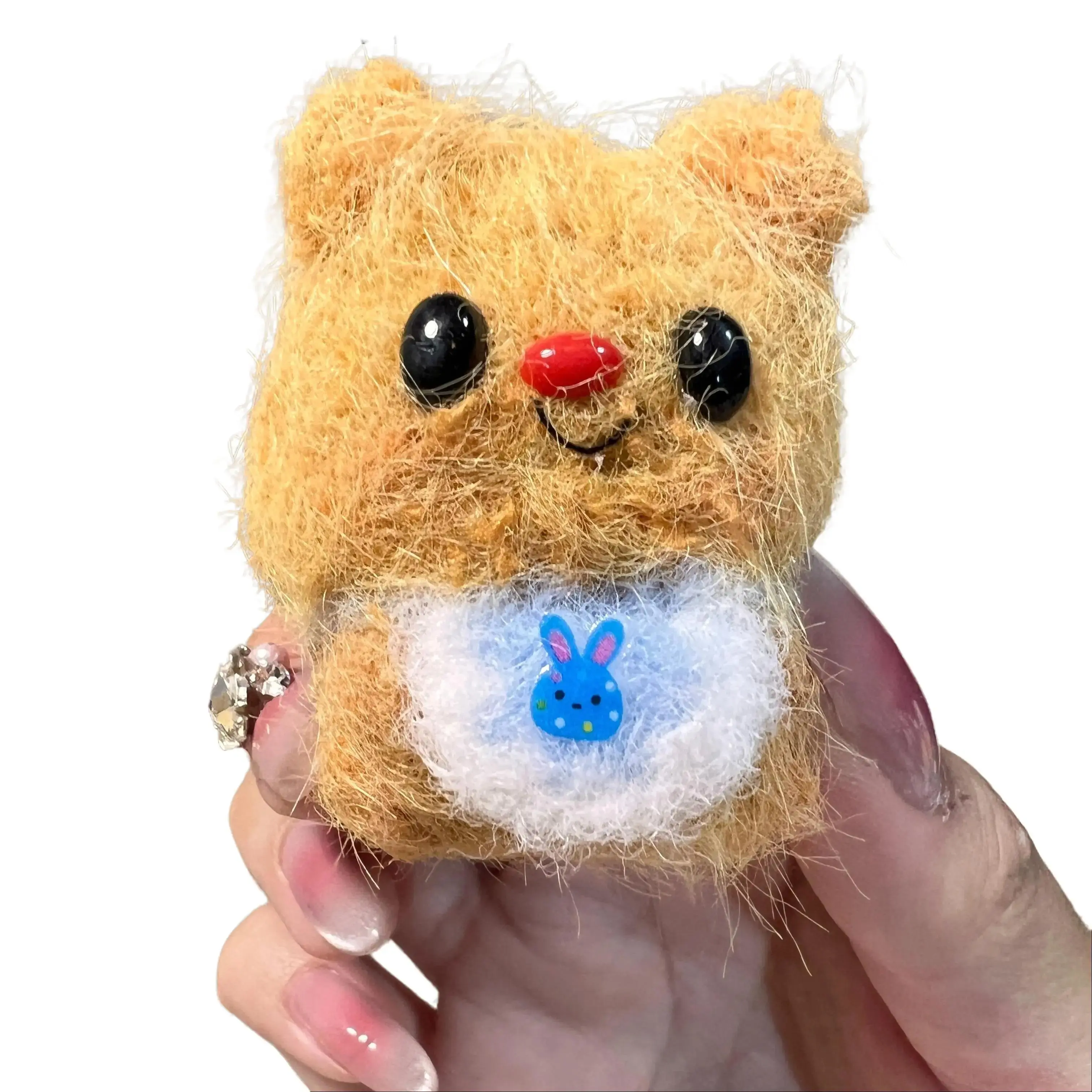 Handmade Amigurumi Crochet Marshmallow Bear Plushie